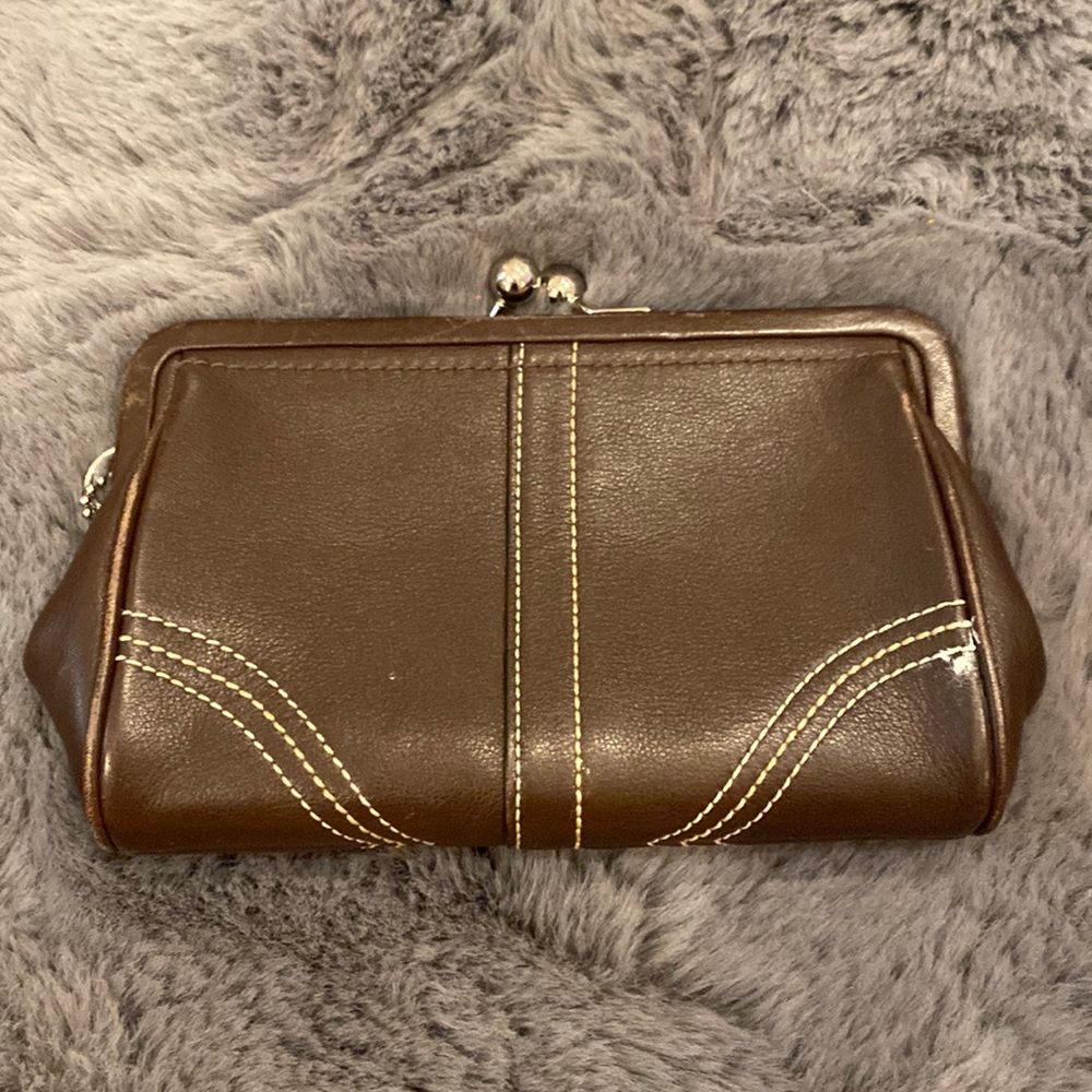 Chocolate brown Coach wallet